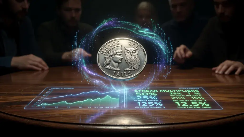 Coin Toss Challenge: An Unpredictable Coin Game, Heads or Tails Game, and Random Chance Game of Crazy Luck